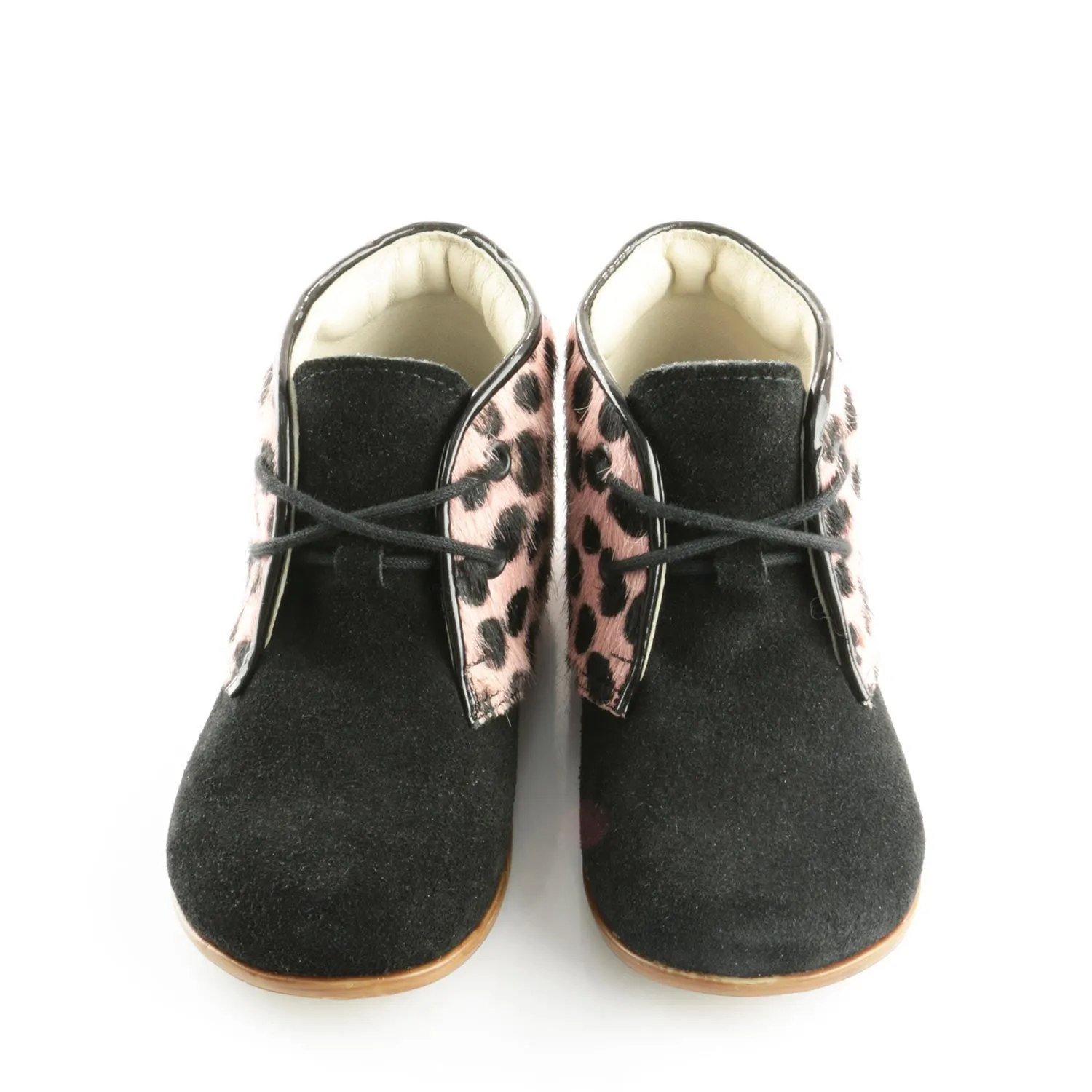 (2393A-1) Emel furry Lace Up Classics