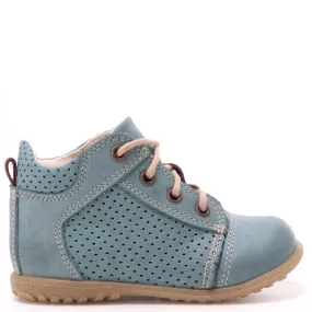 (2429-19) Blue Lace Up First Shoes