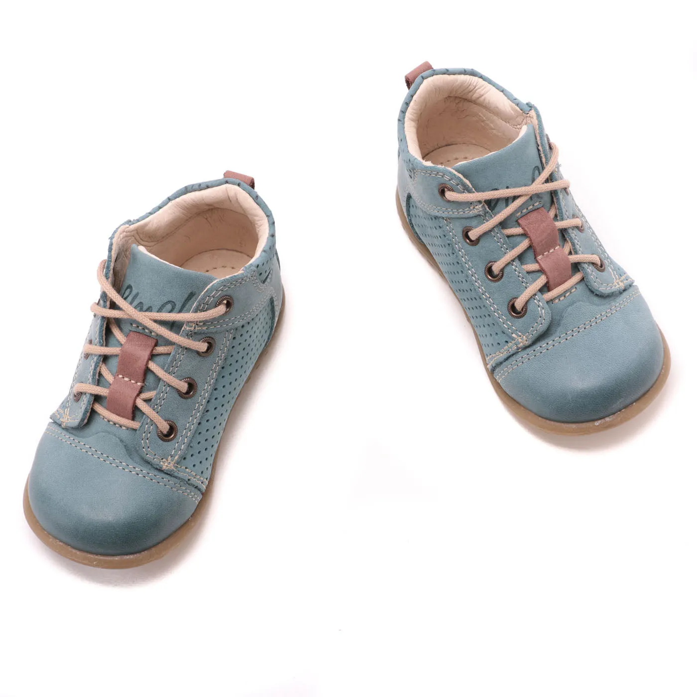 (2429-19) Blue Lace Up First Shoes