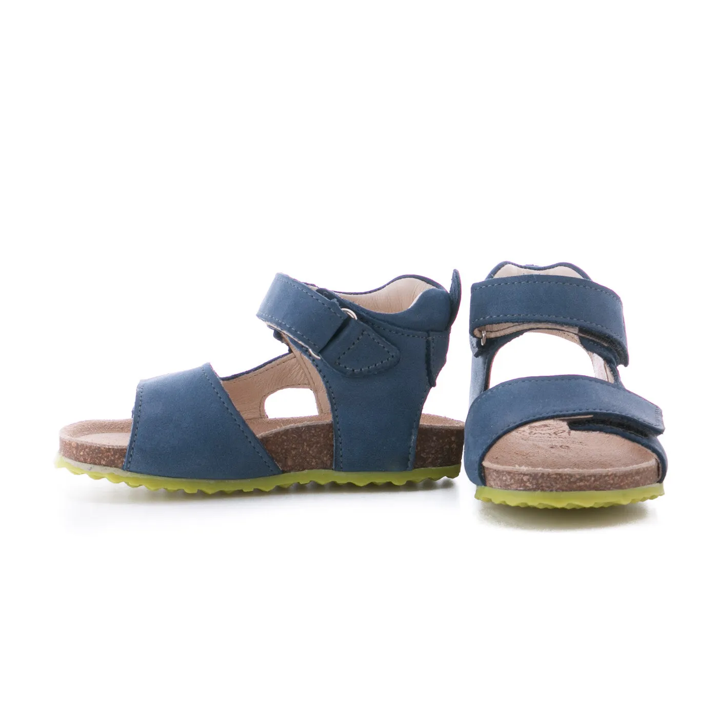 (2508-6/2509-6) Emel navy blue velcro sandals