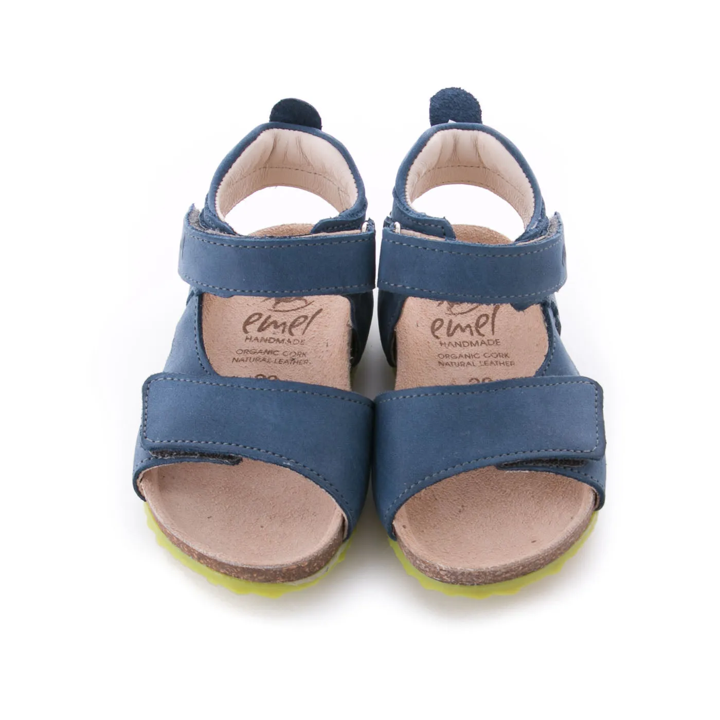 (2508-6/2509-6) Emel navy blue velcro sandals