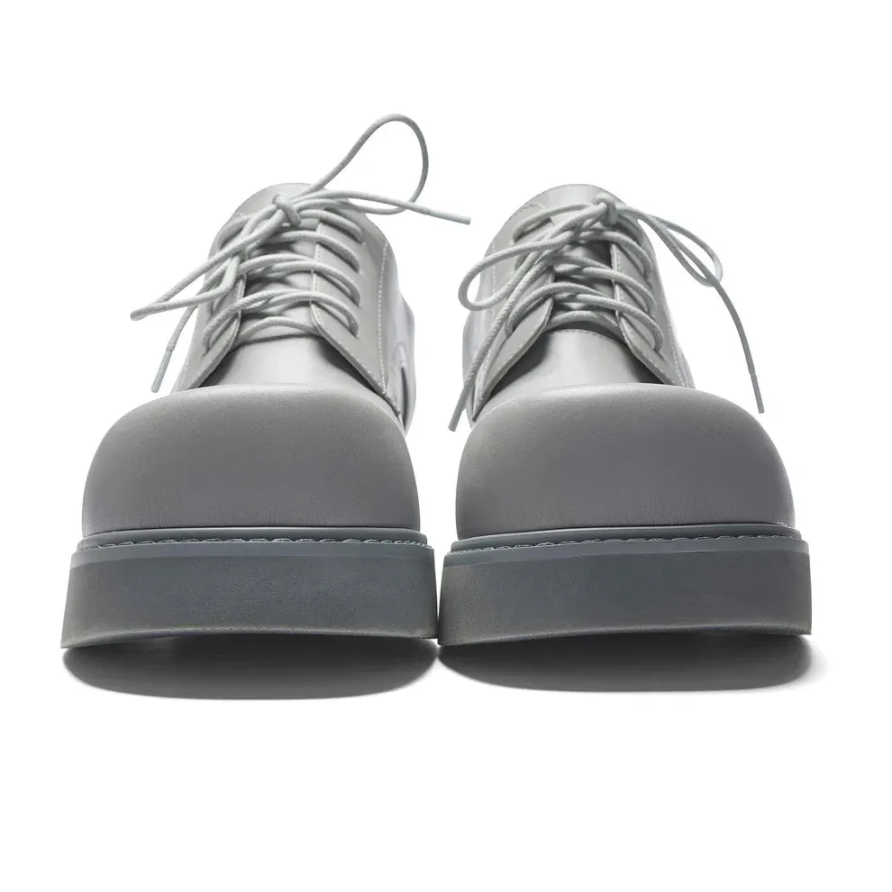 400% Oversized Men's Derby Shoes - Grey