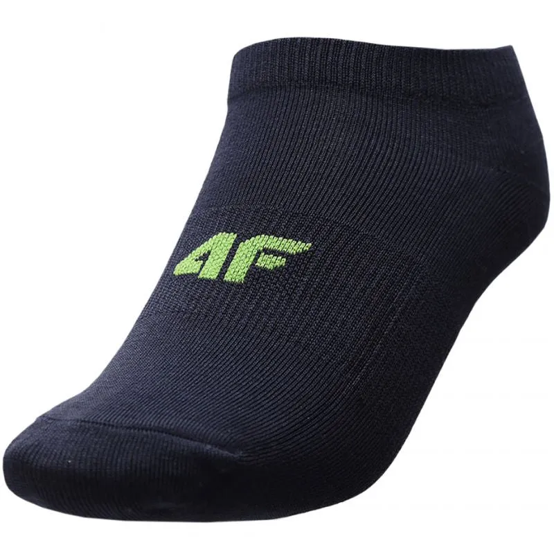 4F Junior Everyday Socks - Navy Blue/Blue/Lime