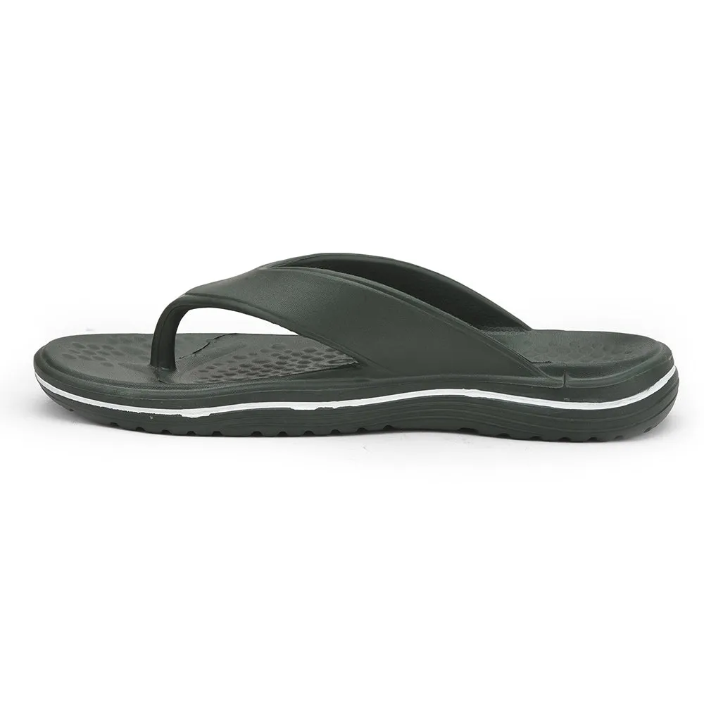 A-HA Casual Olive Green Flip Flop For Men BEACHTIME By Liberty