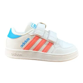 Adidas Breaknet CF I GY6019 white-acired children's sneakers