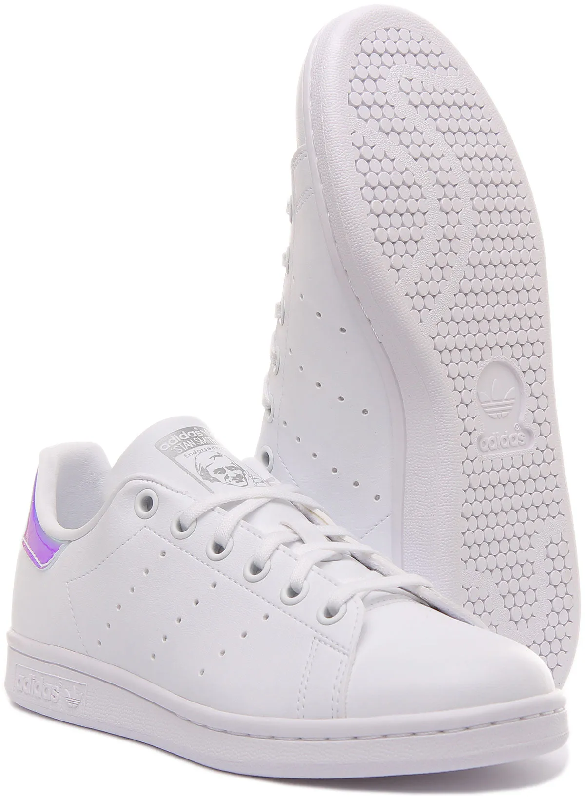 Adidas Stan Smith J In White Multi For Junior