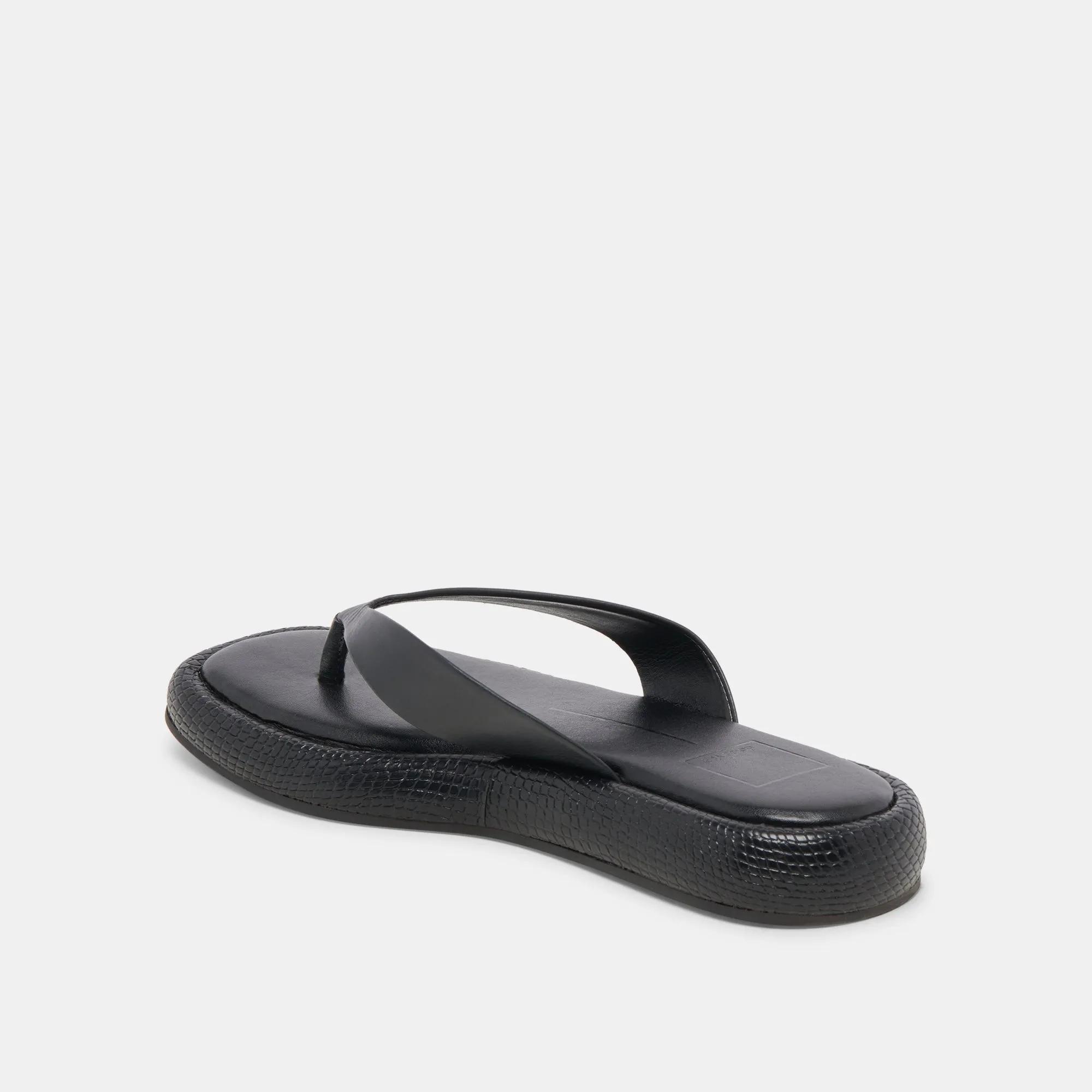 ADIN SANDALS BLACK LEATHER