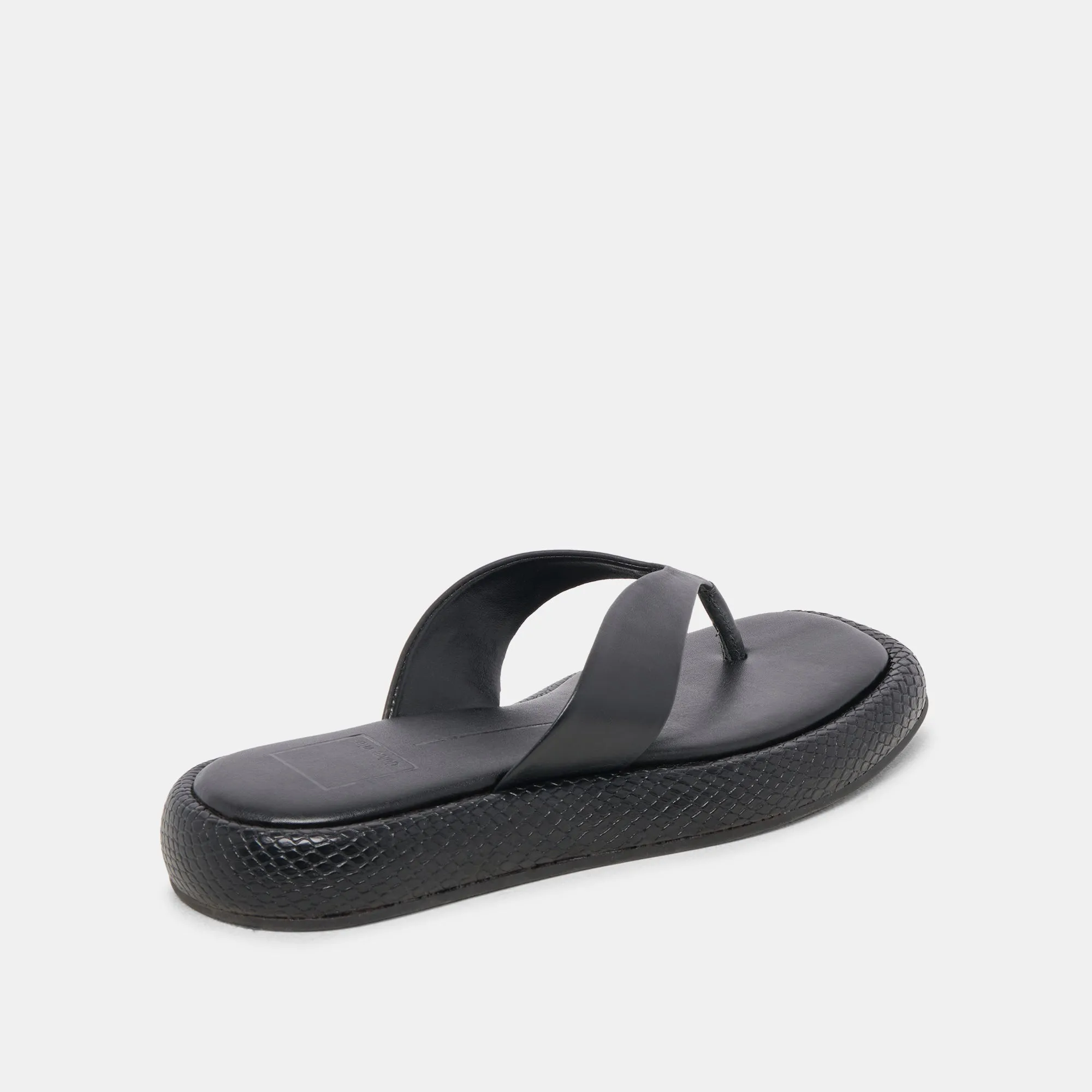 ADIN SANDALS BLACK LEATHER