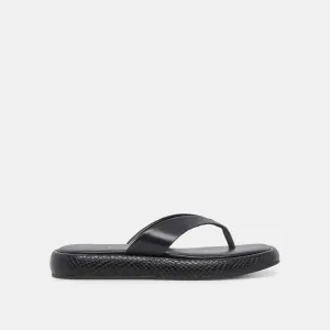 ADIN SANDALS BLACK LEATHER