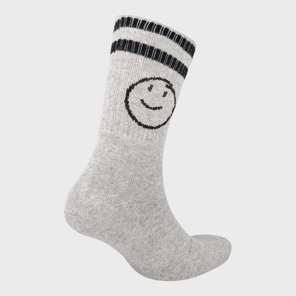 Airwalk Unisex 3 Pack  Smiley Crew Sock Black