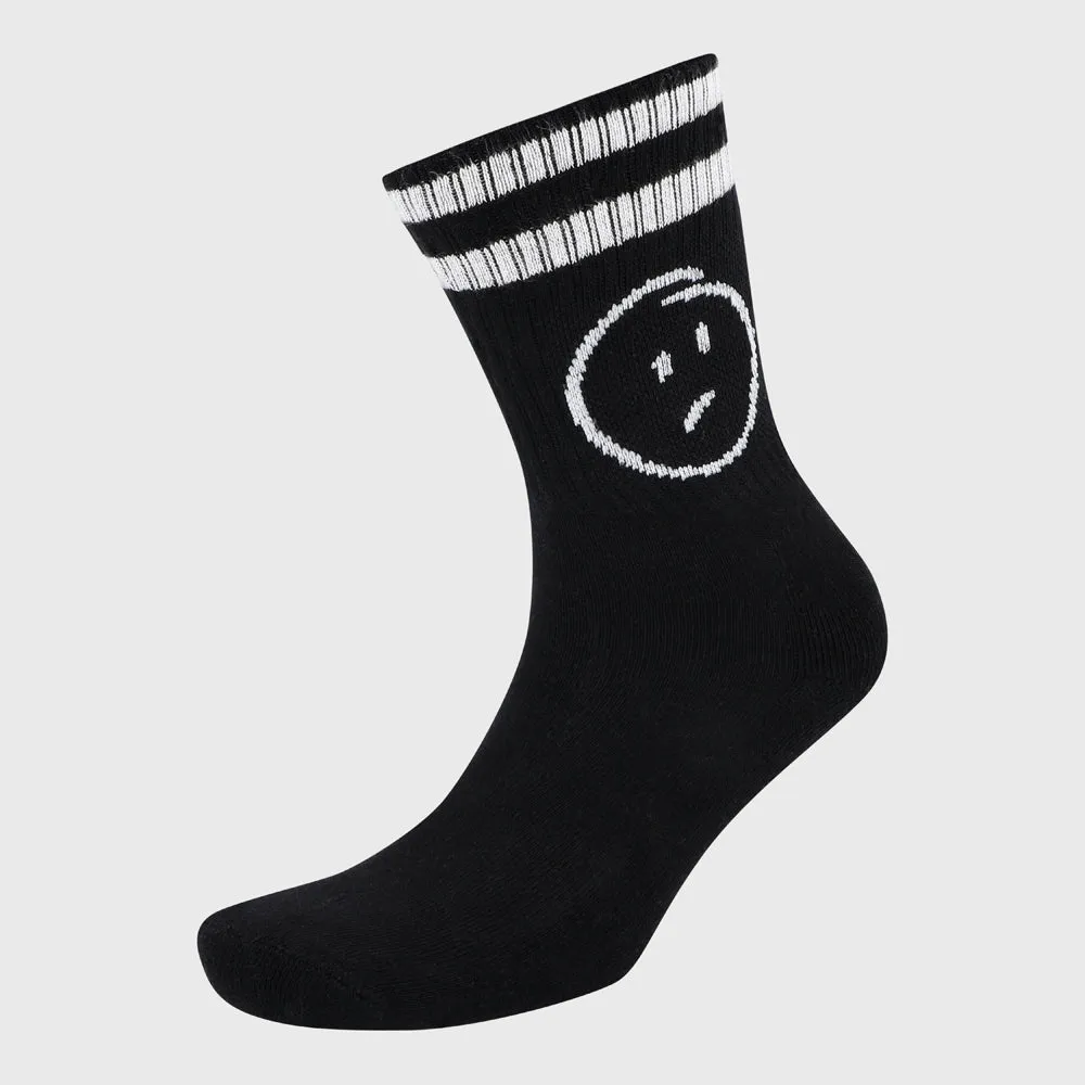 Airwalk Unisex 3 Pack  Smiley Crew Sock Black