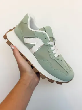 Arizona Platform Sneakers- Sage