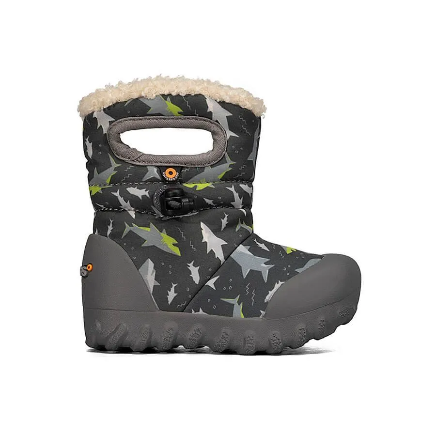 B-Moc Baby Snow Boots - Dark Grey Sharks