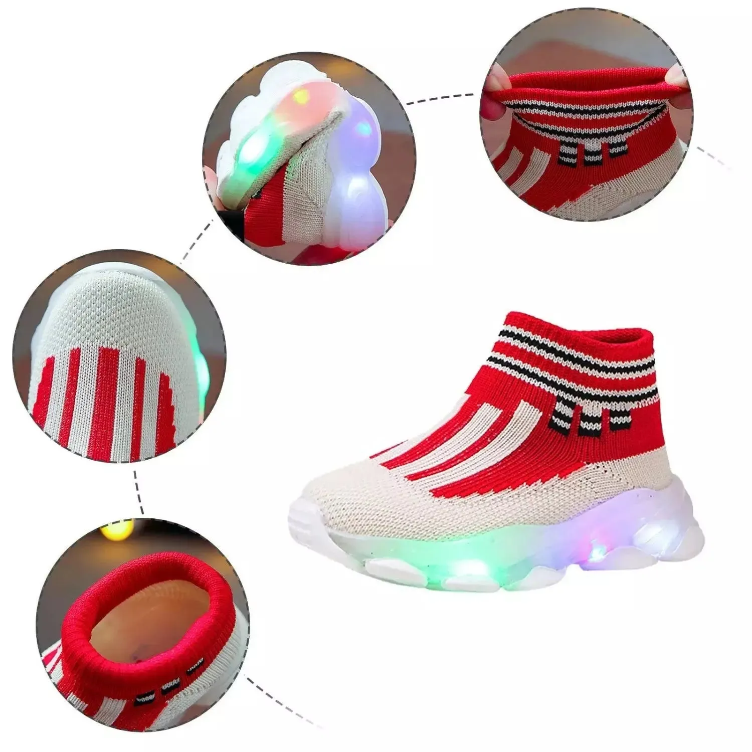 Baby Girl Luminous LED Sport Shoes