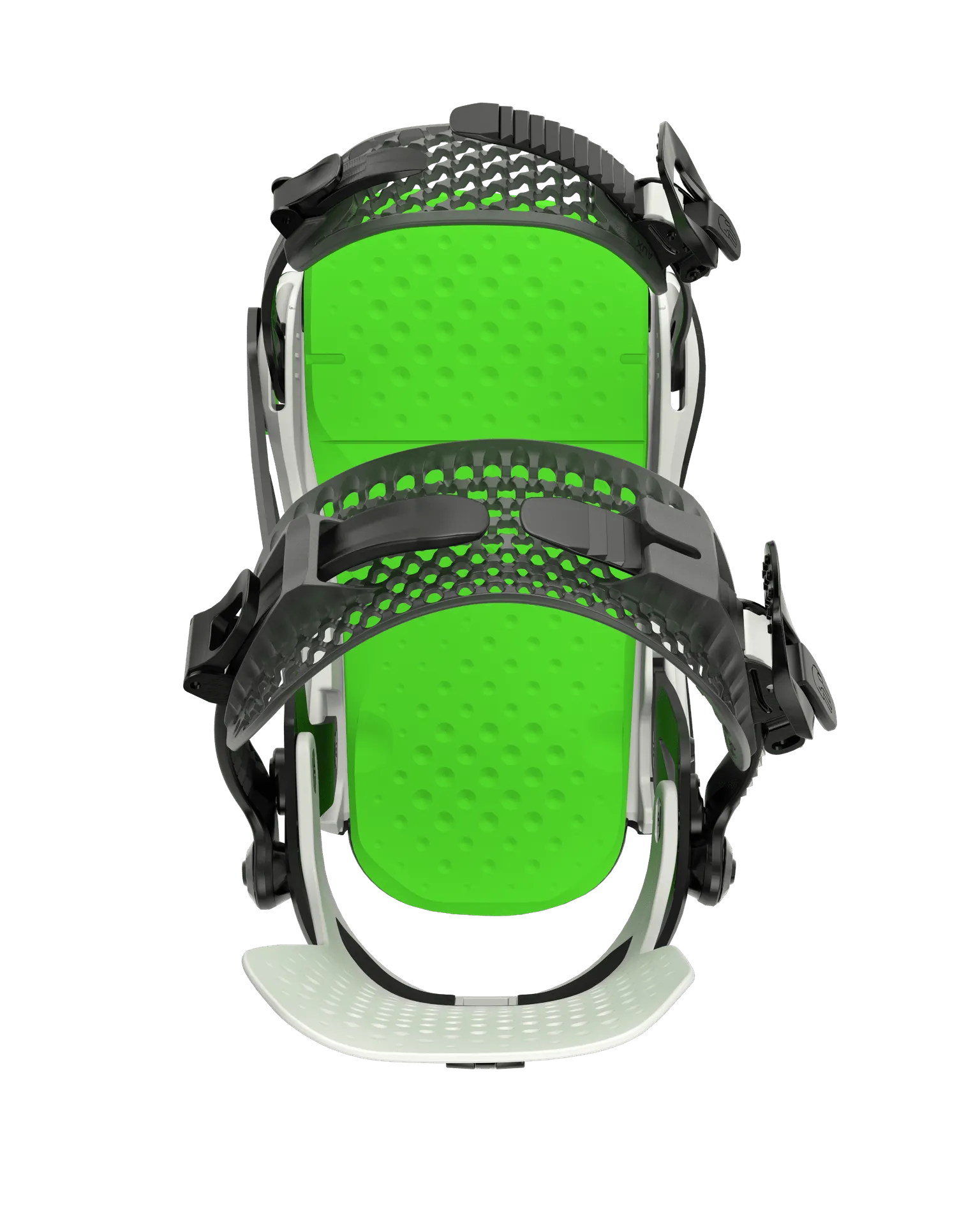 BATALEON Blaster AsymWrap Snowboard Bindings Glacier Gray/Neon Green 2024