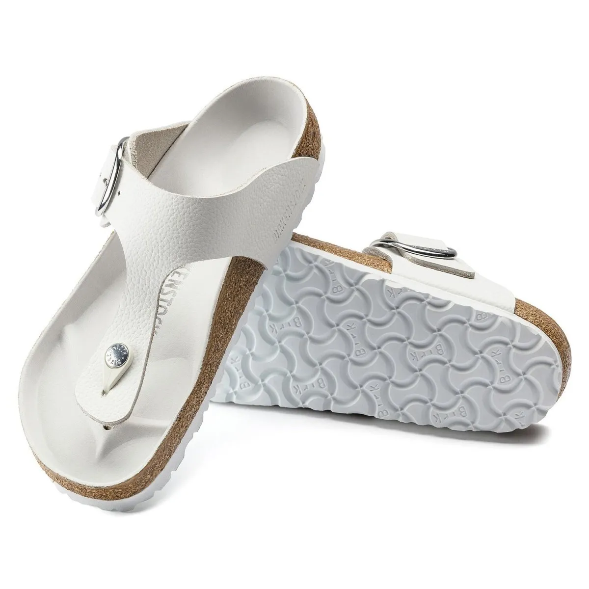 Birkenstock Women's Gizeh Big Buckle White Leather