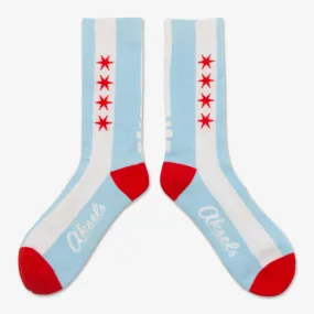 Chicago Flag Socks