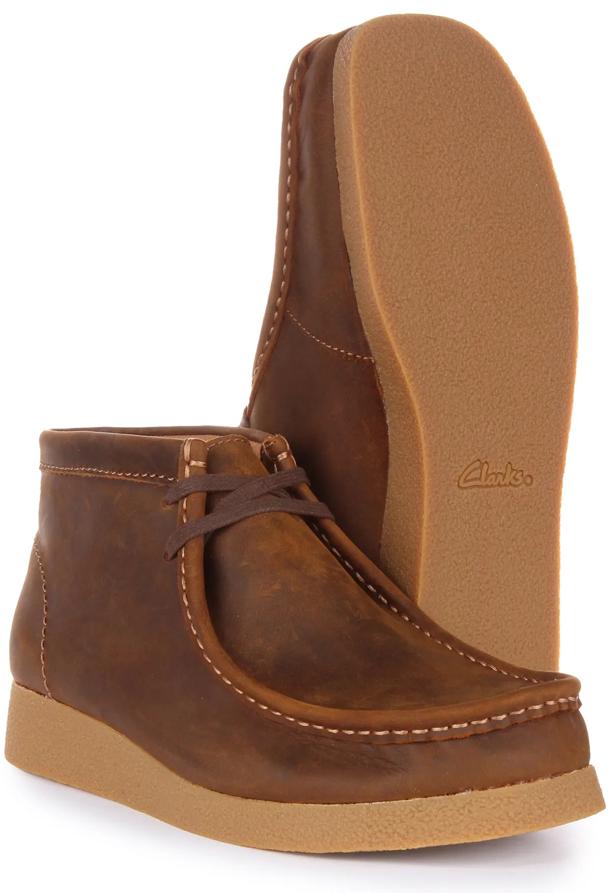 Clarks Wallabee Evo Boot In Beeswax For Men