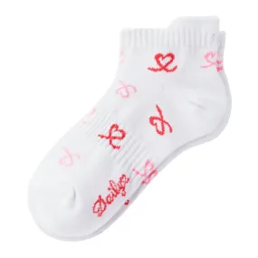 Daily Sports Socks Heart White