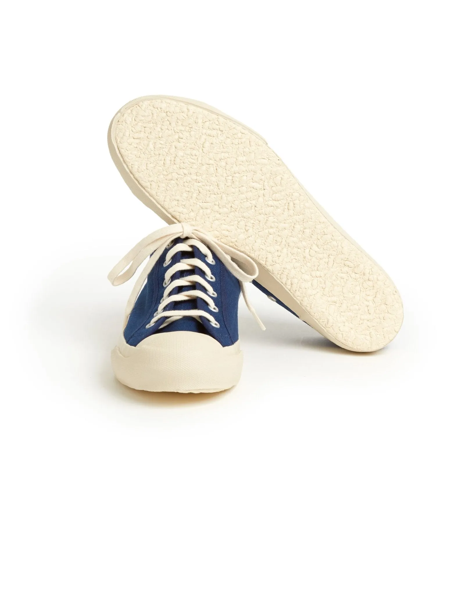 Doek Court Canvas Sneaker: Indigo