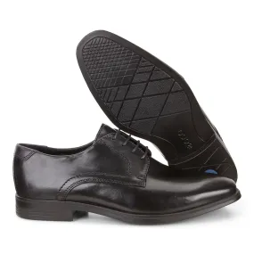 ECCO Melbourne Leather Lace Up Dress Shoe - Black