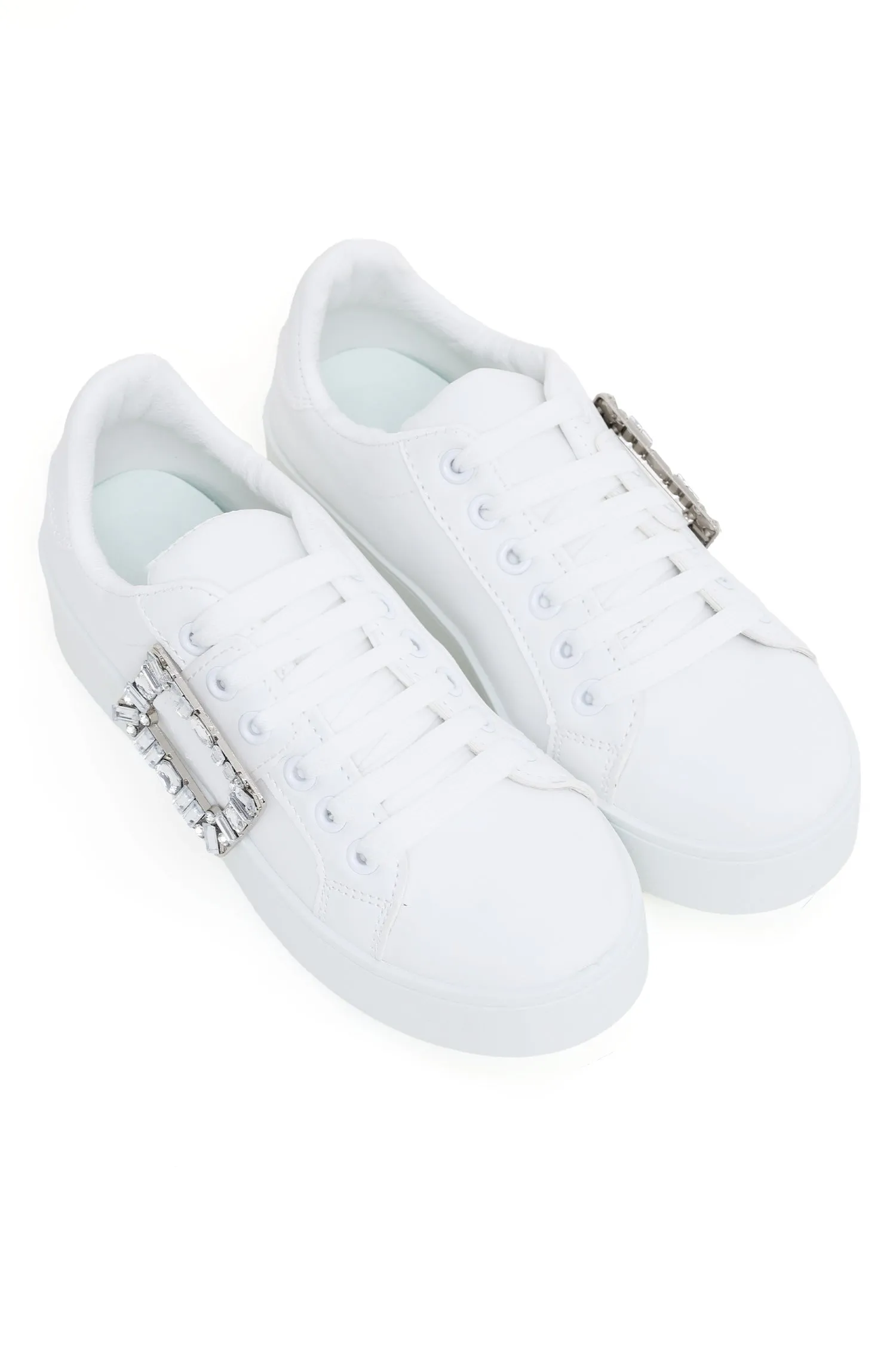 FUSION BUCKLE SNEAKERS-WHITE