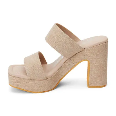 Gem Platform Heel - Sand