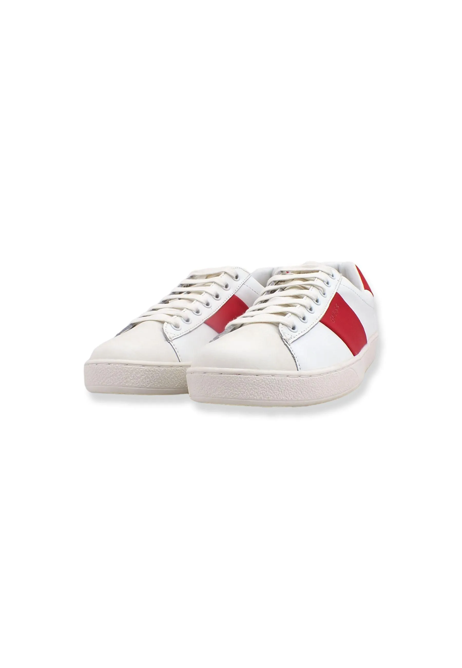 GUESS Sneaker Uomo Bassa White Red FM7NOLFAP12