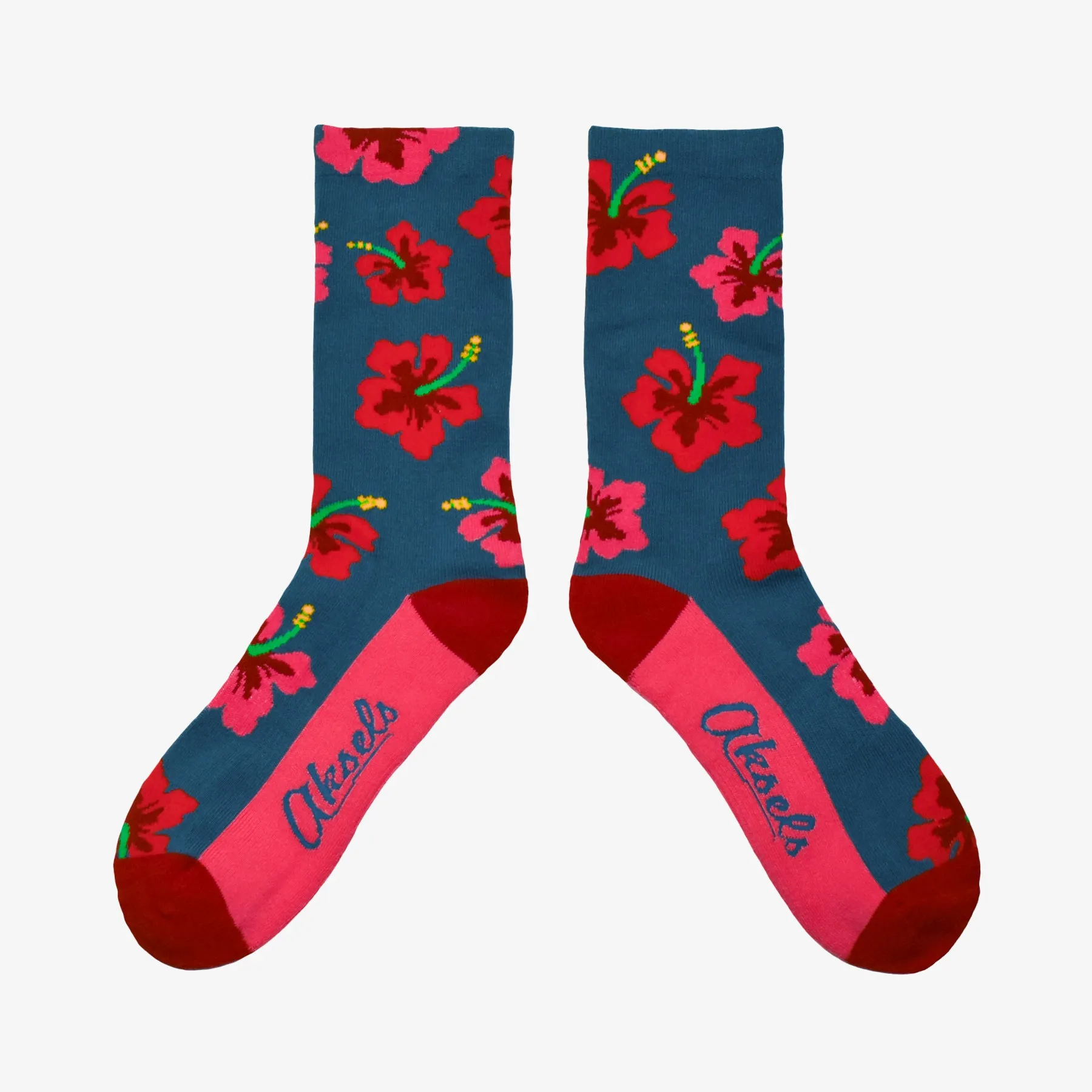 Hibiscus Serenity Men's & Women's Crew Socks