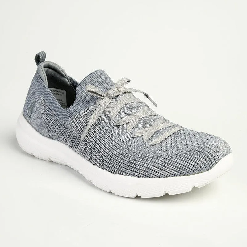 Hush Puppies Roxie Knitted Mesh Sneaker - Pewter