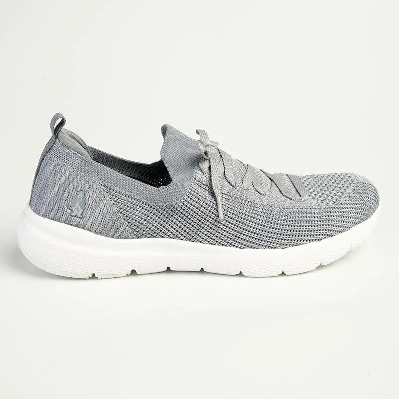 Hush Puppies Roxie Knitted Mesh Sneaker - Pewter