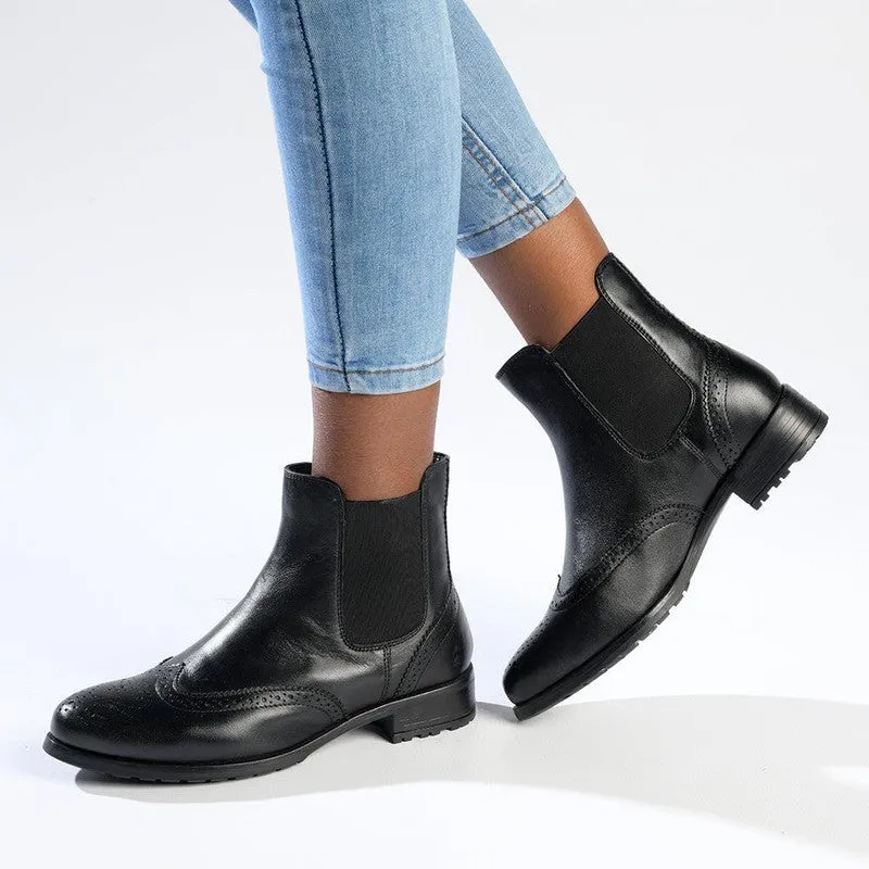 Hush Puppies Zoey Leather Ankle Boot - Black