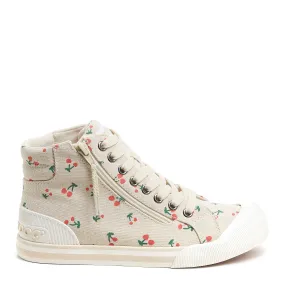 Jazzin Cherry Print High Top Sneaker