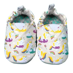 JplusJ Unicorn Vanilla Organic Baby Shoes 米白獨角馬有機棉學步鞋