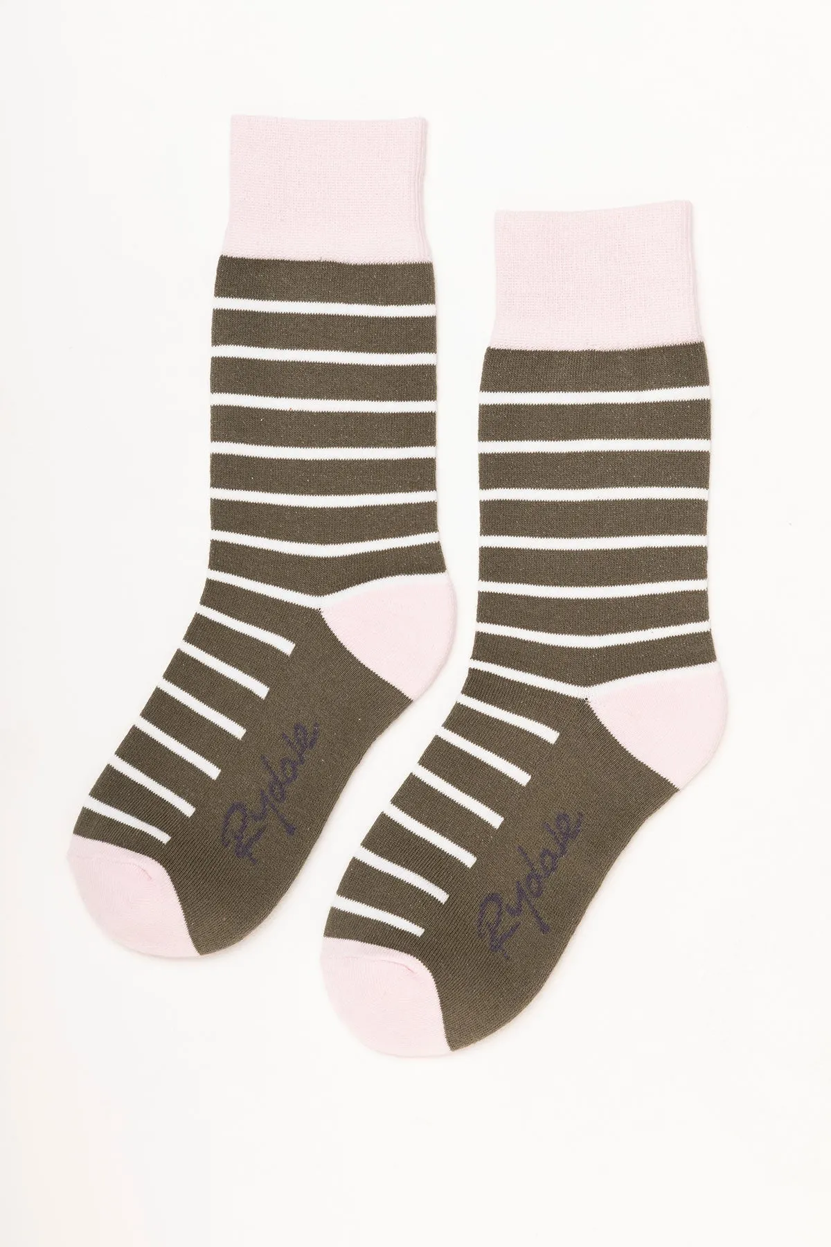 Ladies Striped Ankle Socks