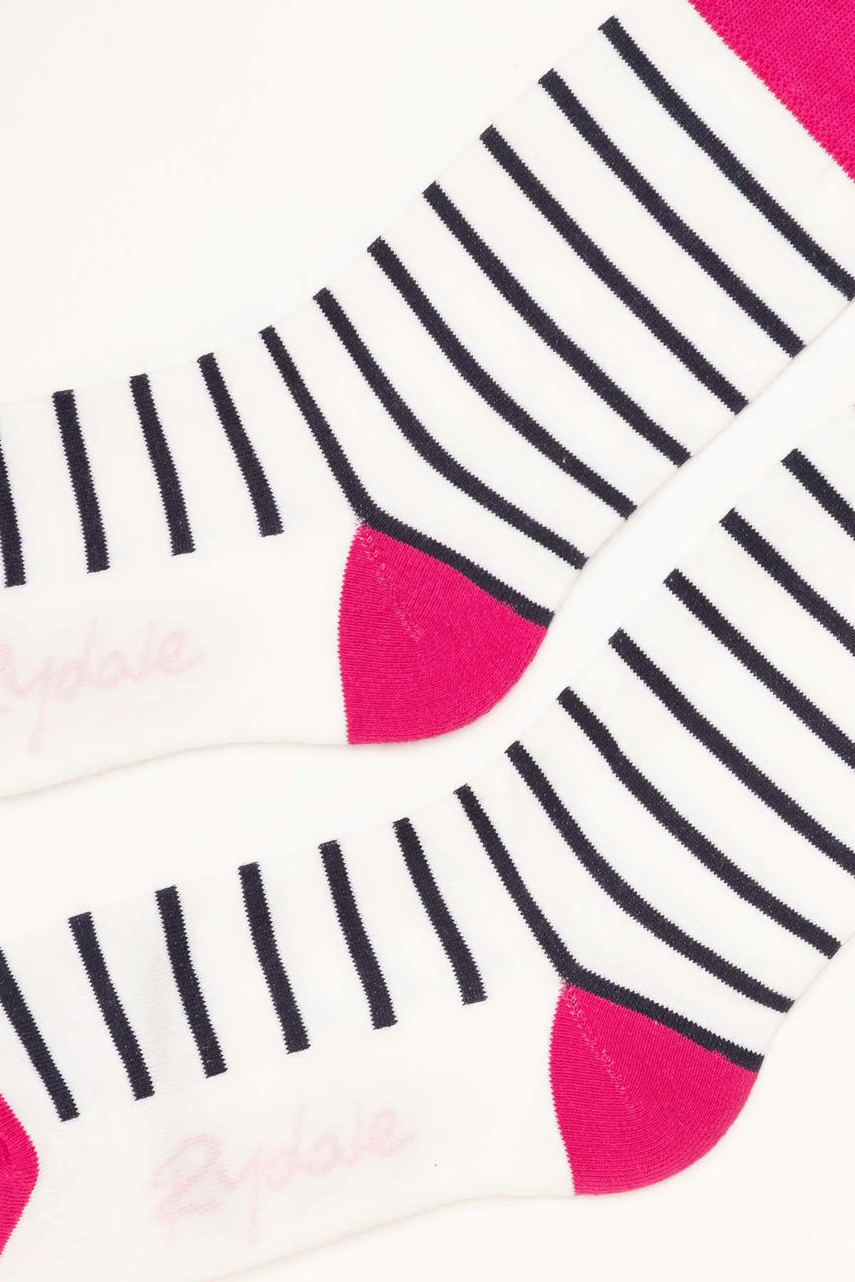 Ladies Striped Ankle Socks