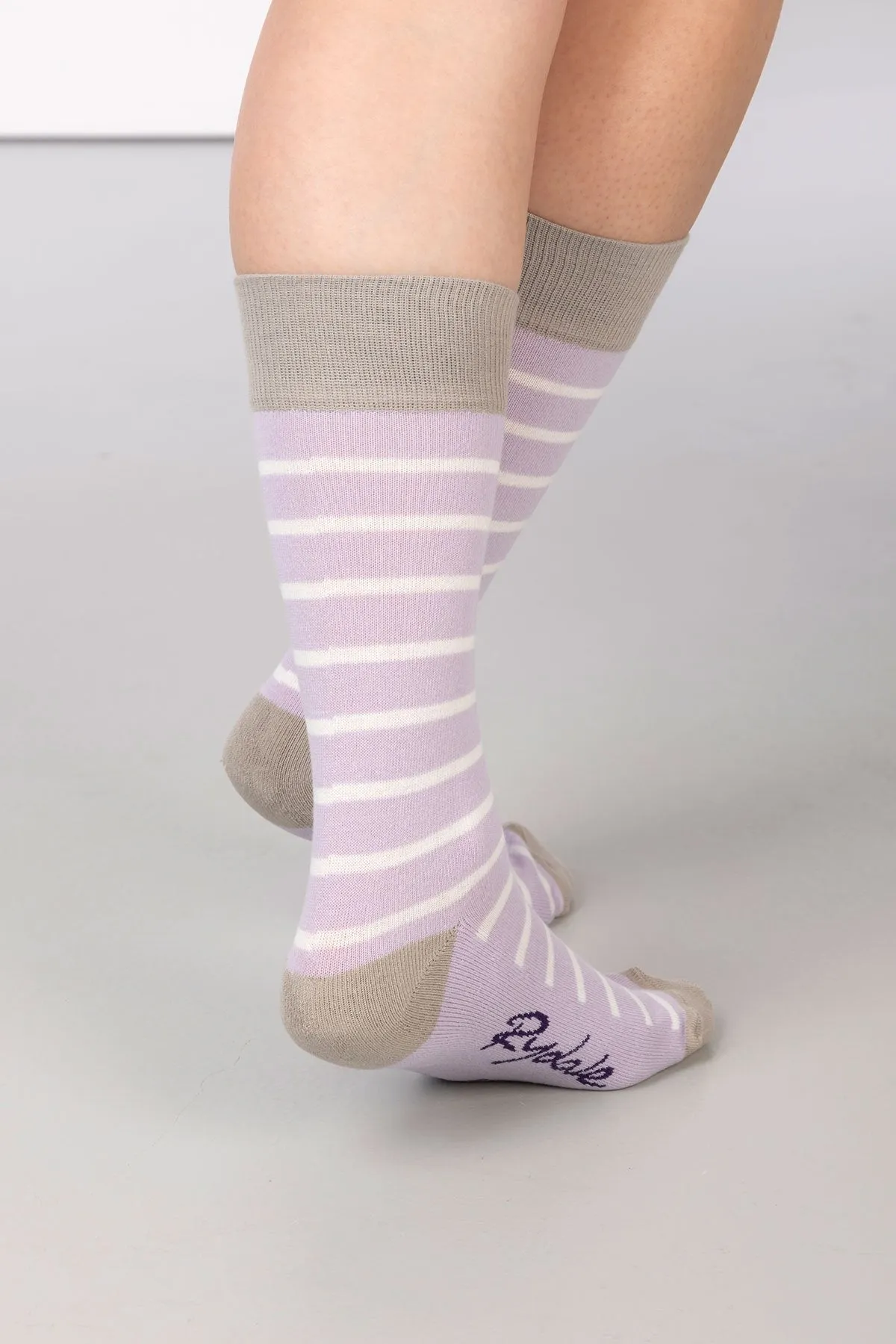 Ladies Striped Ankle Socks