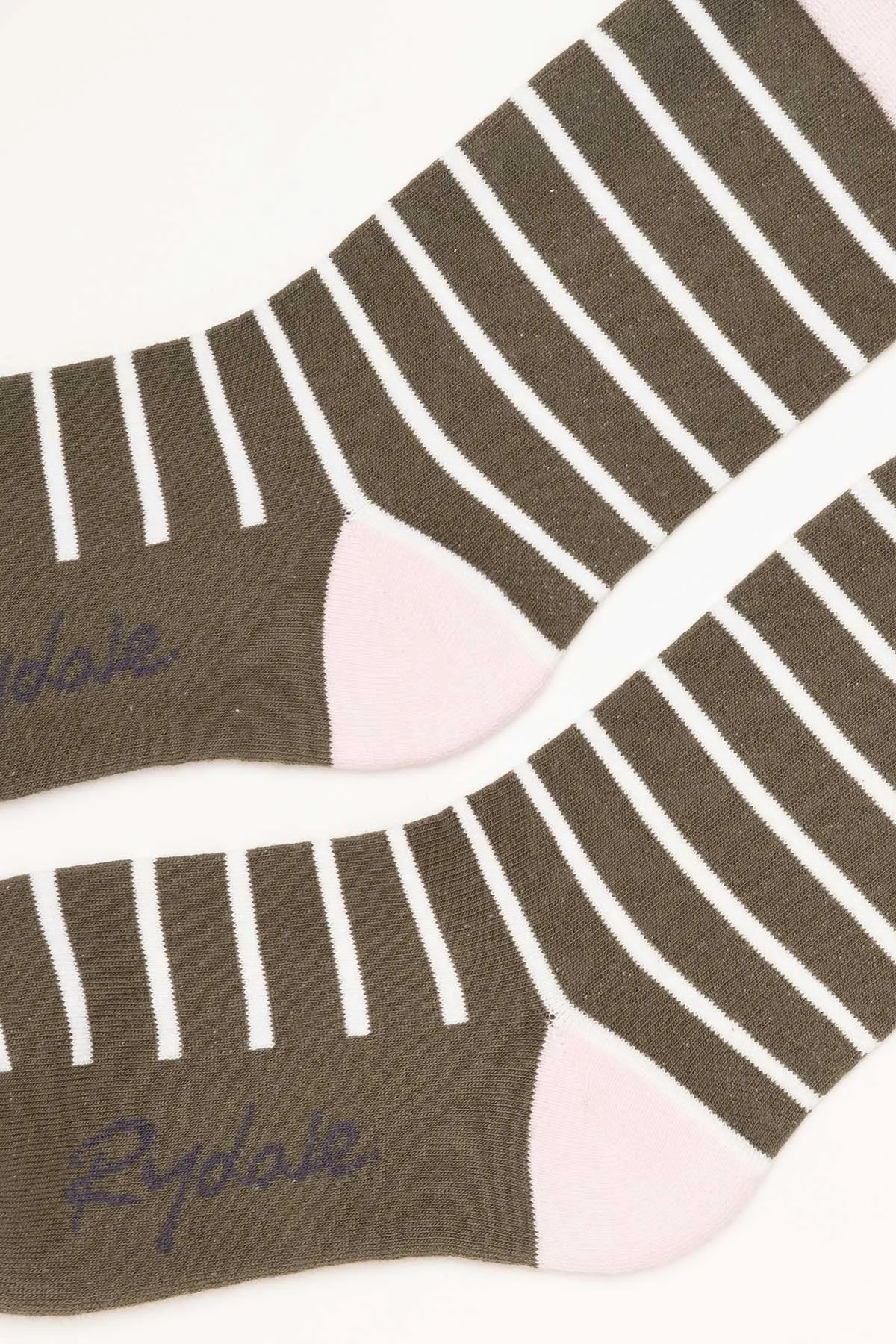 Ladies Striped Ankle Socks