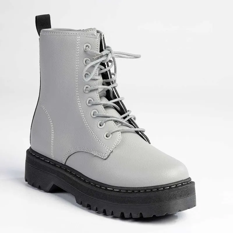 Madison Savannah Military Boot - Grey