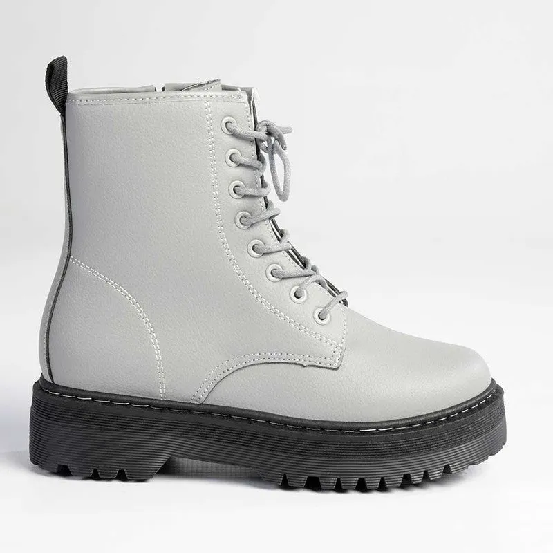 Madison Savannah Military Boot - Grey