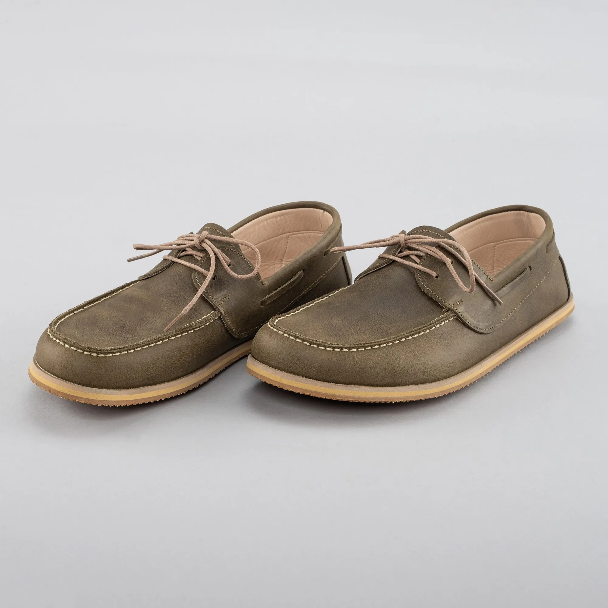 Men's Green Boat Shoes