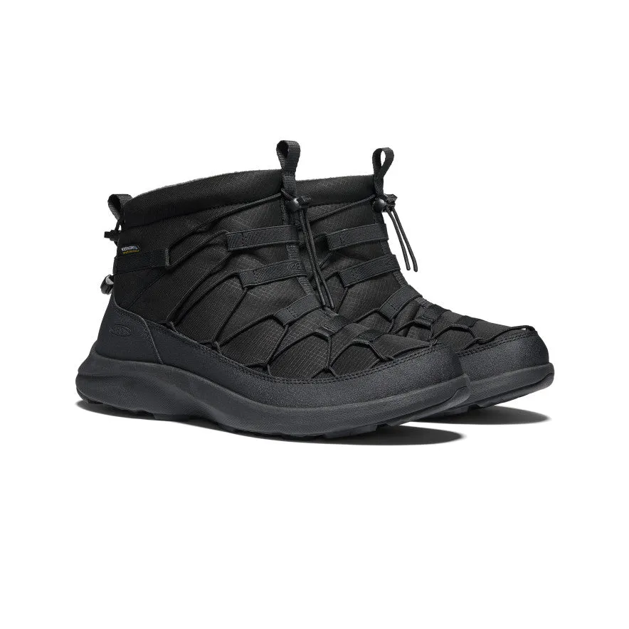 Men's UNEEK SNK Waterproof Chukka | Triple Black/Black