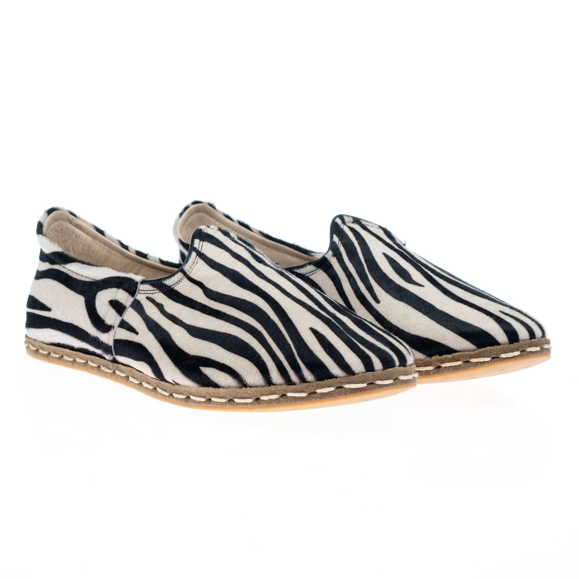 Men's Zebra Slip On Shoes