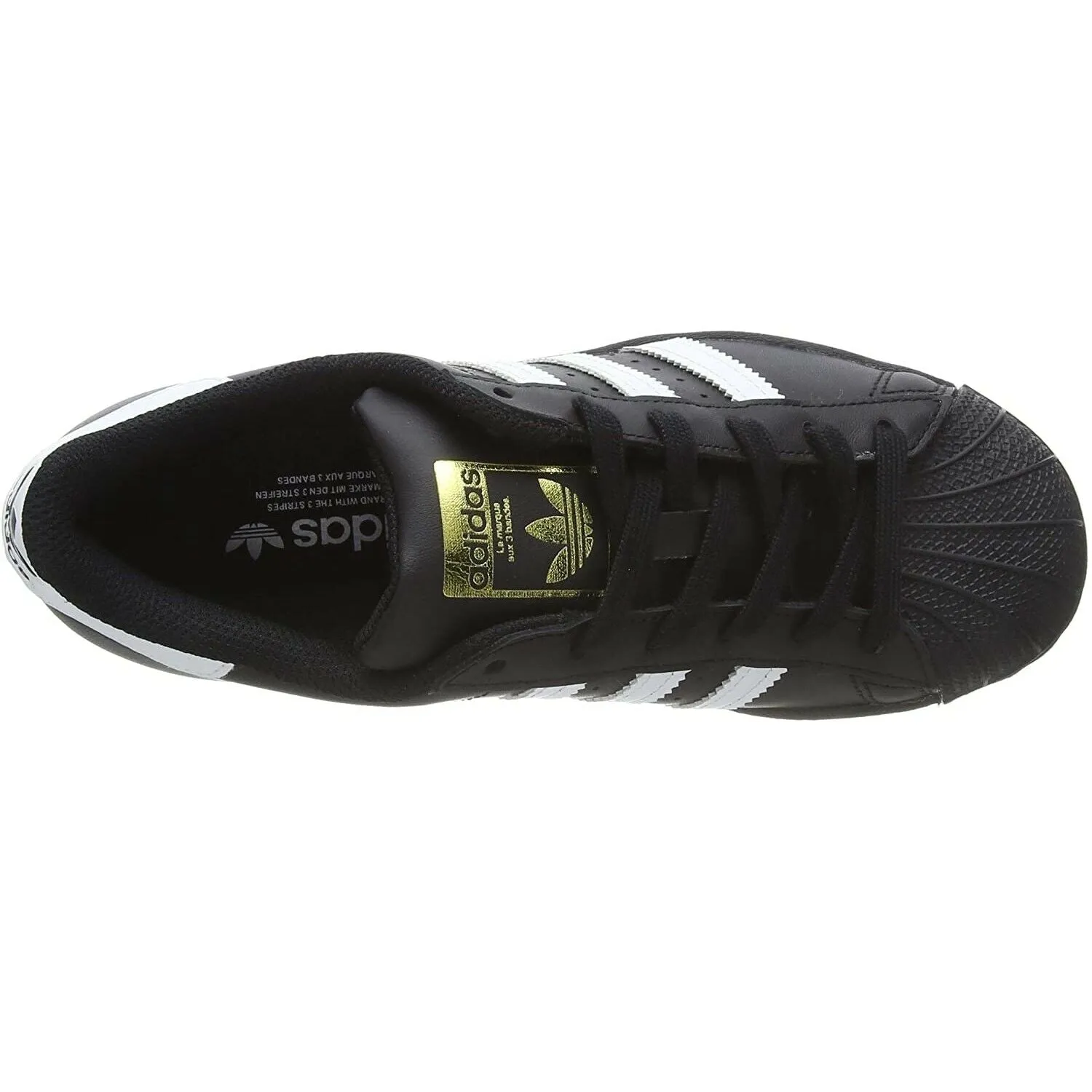 Scarpe unisex adulto Adidas - Art. SUPERSTAR J EF5398 sneakers nero