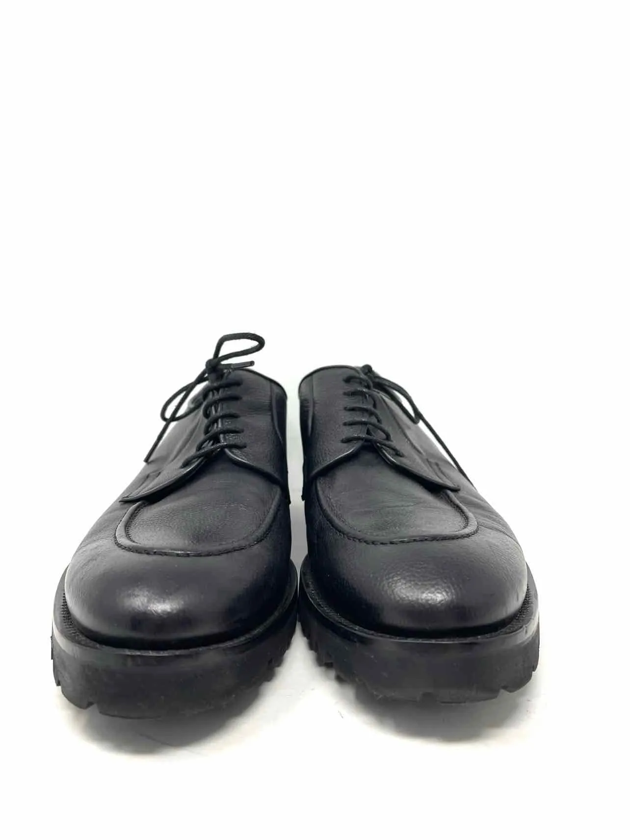 Size 9 Black Pebbled Leather Men's Dress Shoes- Men's