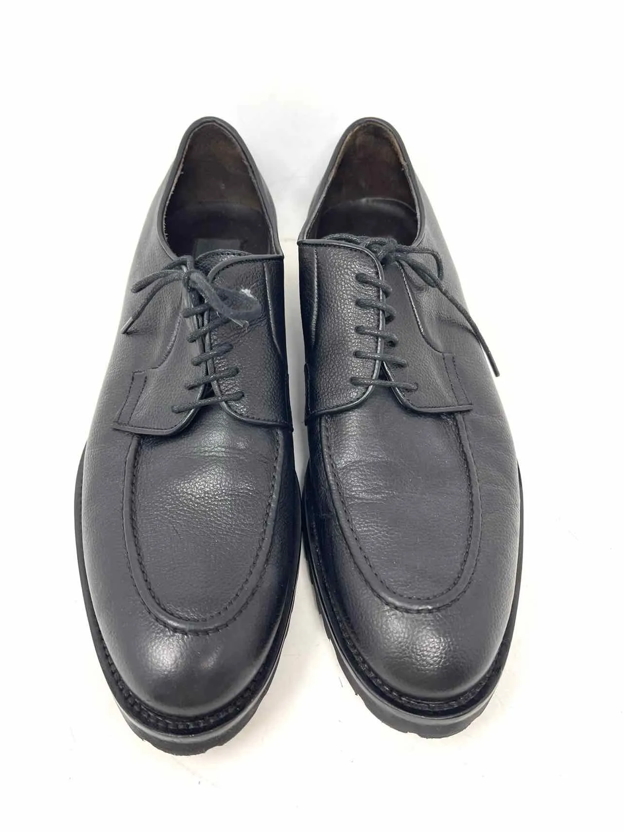 Size 9 Black Pebbled Leather Men's Dress Shoes- Men's