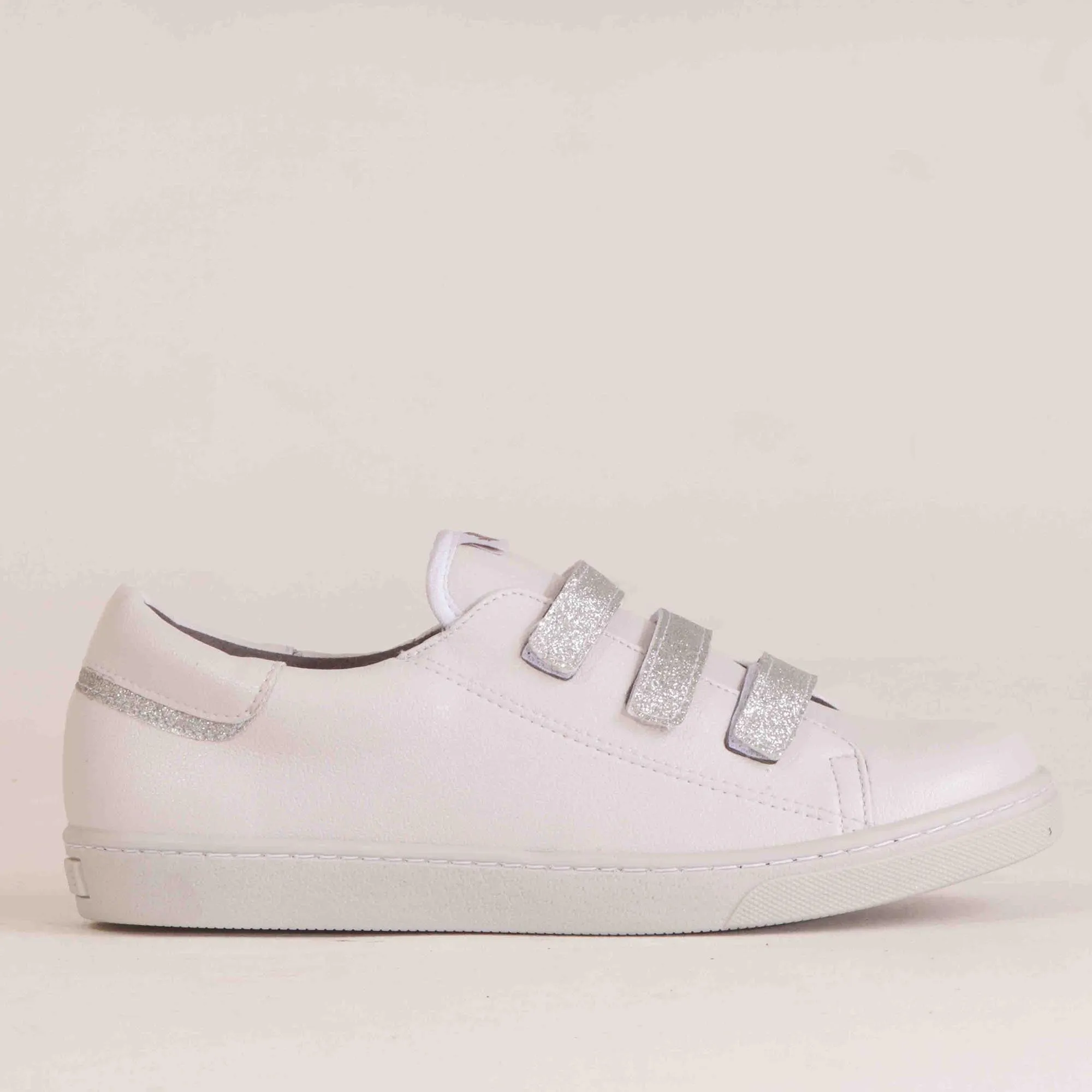 Sneaker with Removable Footbed in Ivory -12383