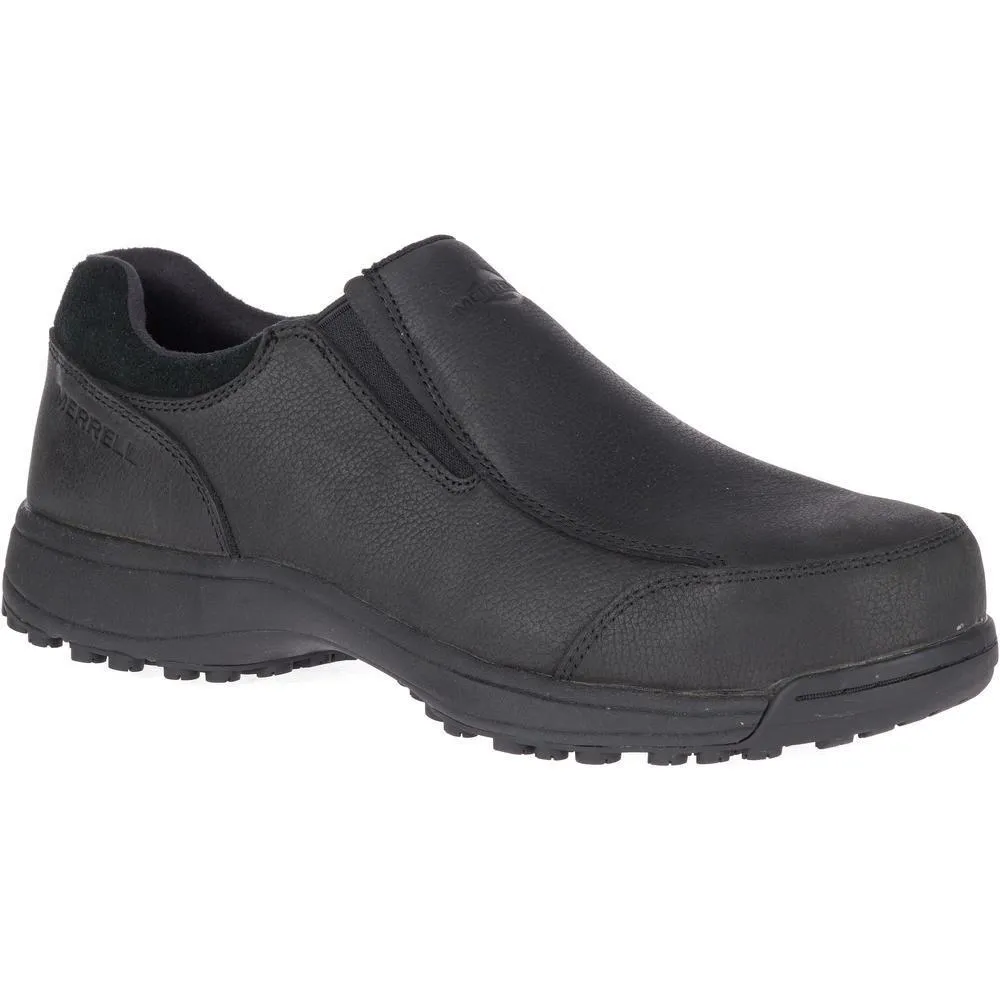 Sutton Moc Men's Steel-Toe Work Shoes Black