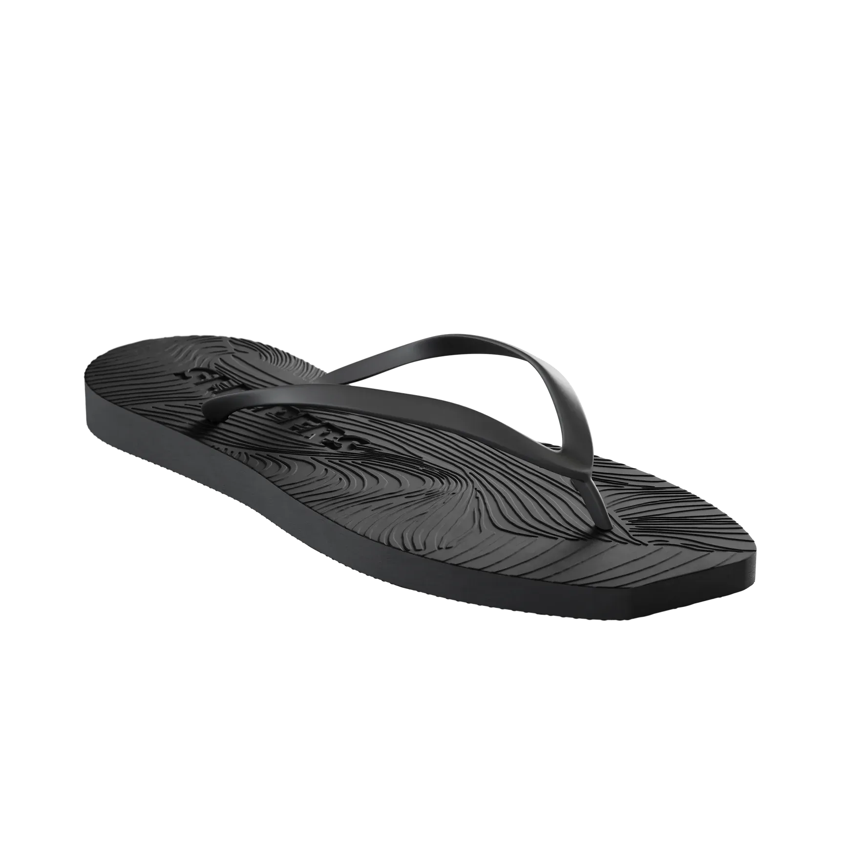 Tapered Black Flip Flop