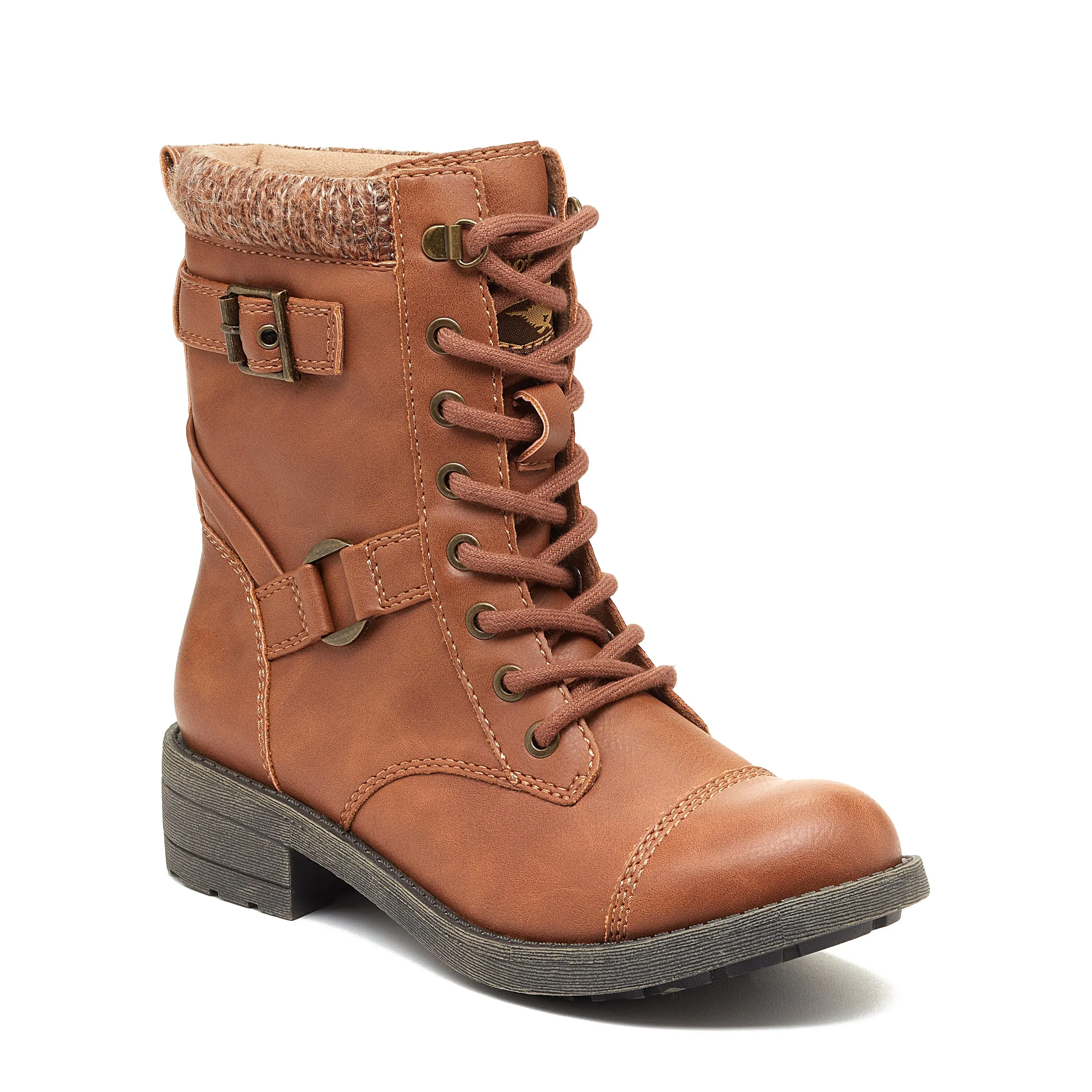 Thunder Cognac Biker Boot